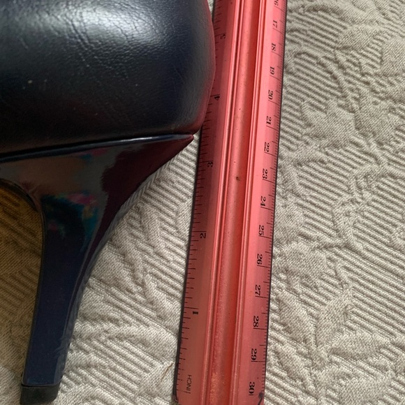 Lifestride navy leather sandal heels size 11W - Picture 2 of 6